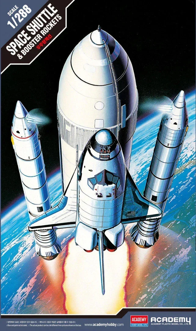 1/288 Academy Space Shuttle & Booster Rockets 12707 - Academy Models