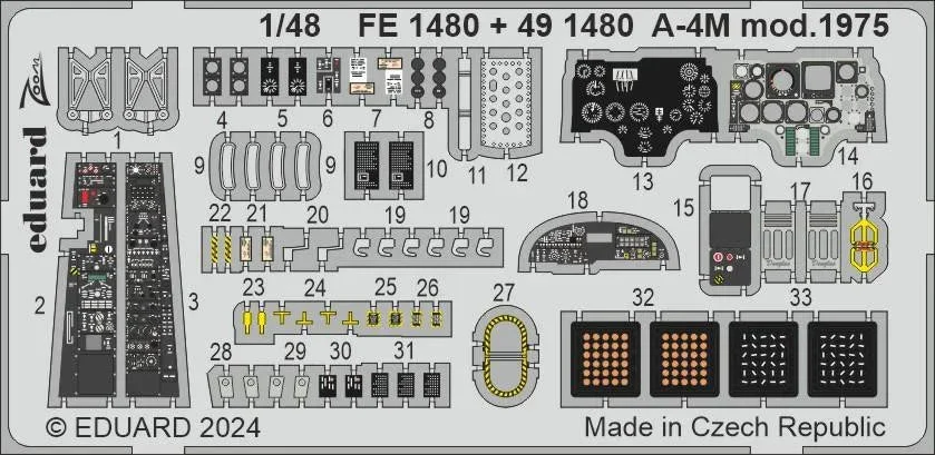 1/48 Eduard A-4M mod. 1975 Zoom set for MAGIC FACTORY FE1480