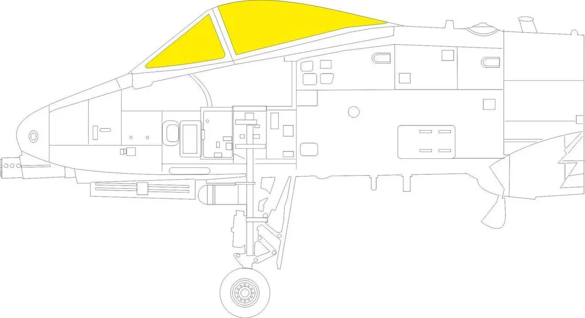 1/48 Eduard Paint Mask for GREAT WALL HOBBY A-10C EX1049