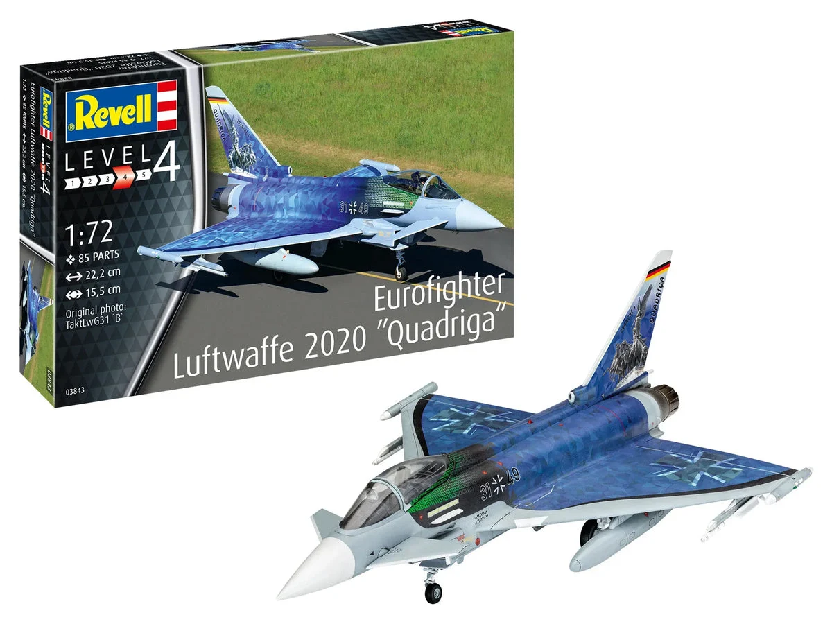 1/72 Revell Germany Eurofighter Luftwaffe 2020 "Quadriga" 03843 - Revell-Germany