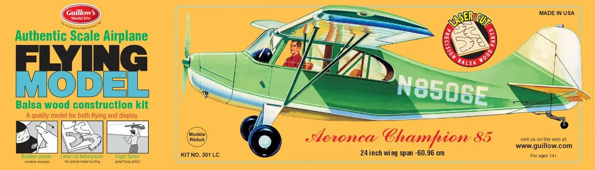 Guillows Kits Aeronca Champion 301 - Guillows Kits & Gliders