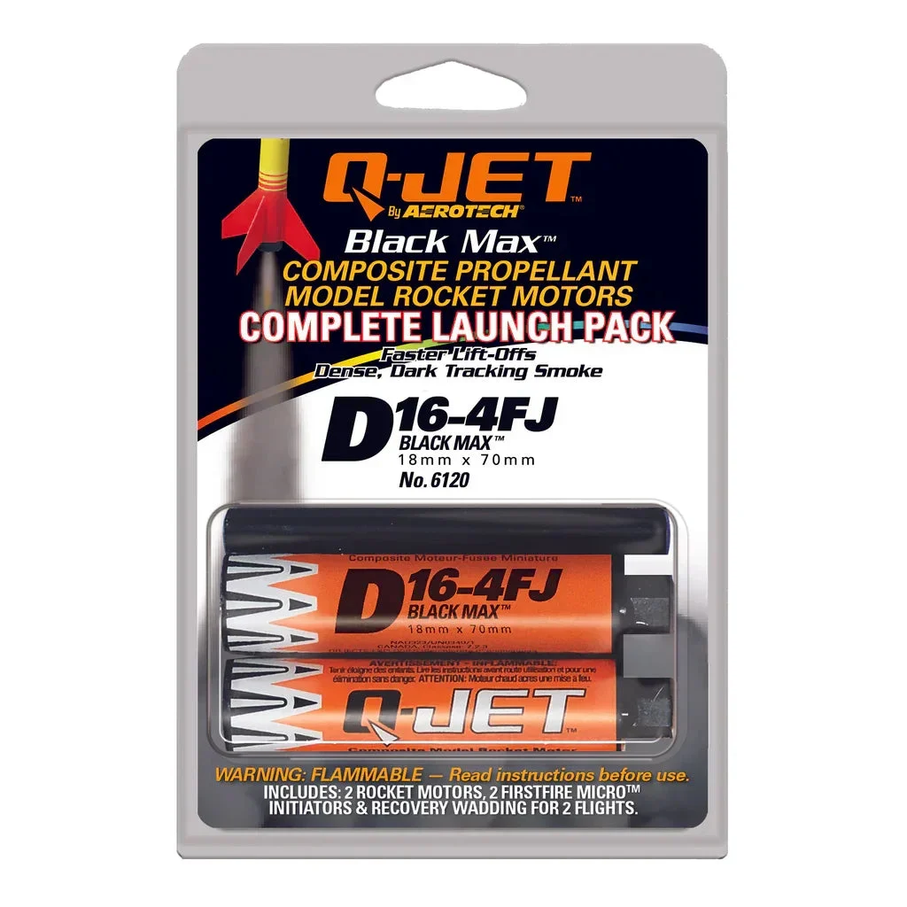 Quest Q-Jet D16-4FJ Black Max Complete 2-Motor Launch Pack - Q6120