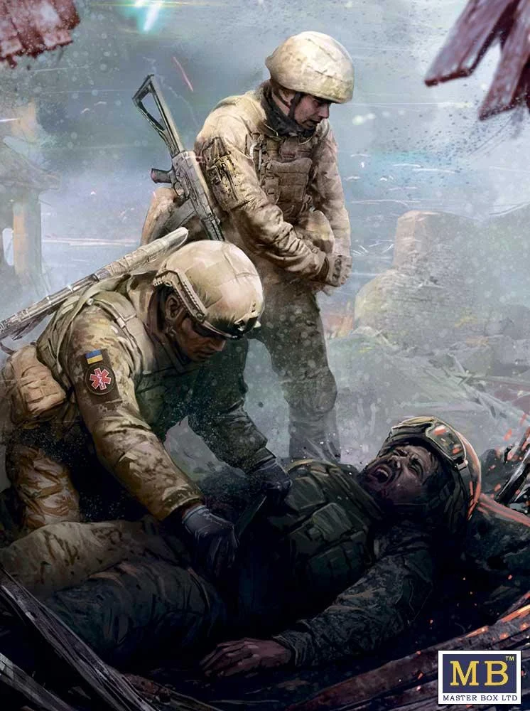 1/35 Master Box Russian-Ukrainian War Series: Kit No. 8 Ukrainian Military Medics 35231