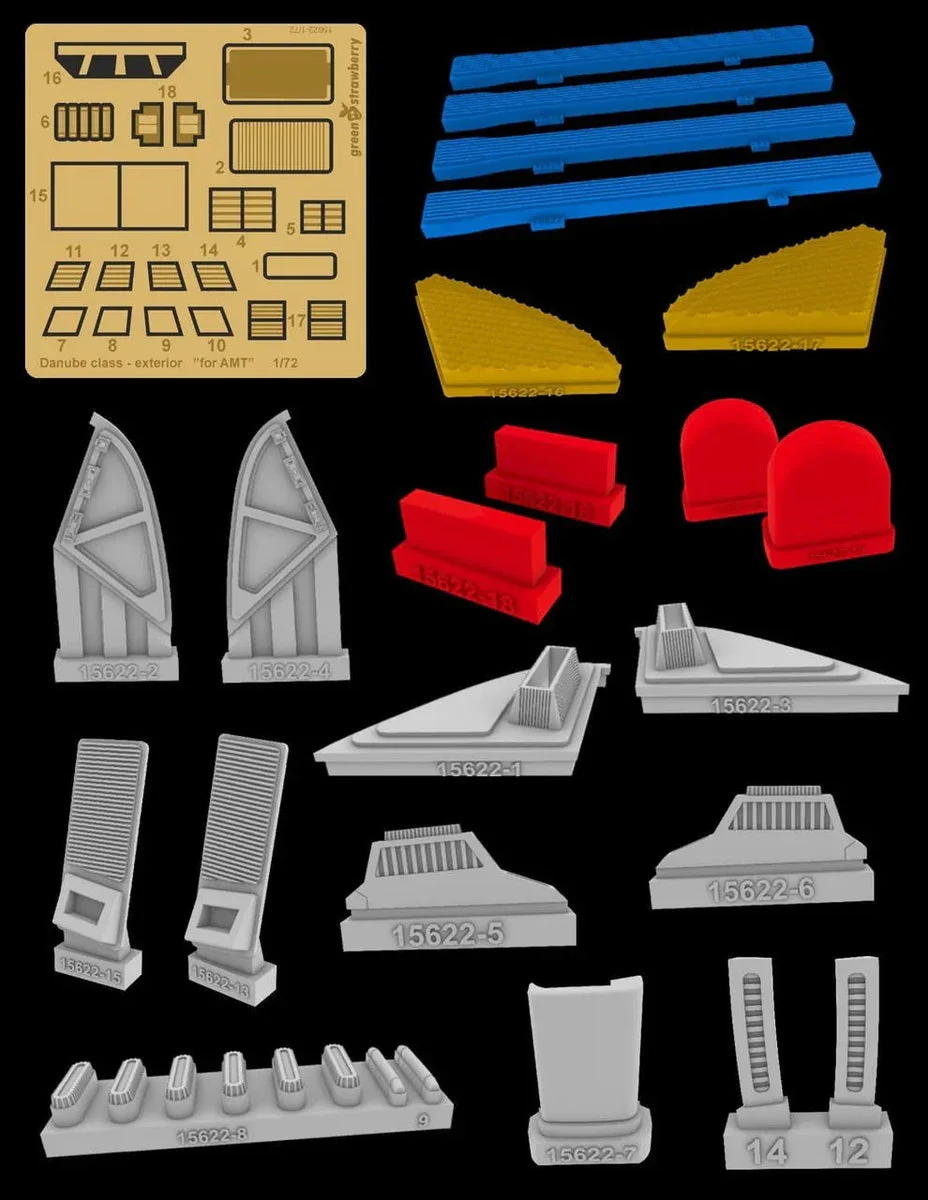 1/72 Green Strawberry Danube Class - Exterior Upgrade Set 15622