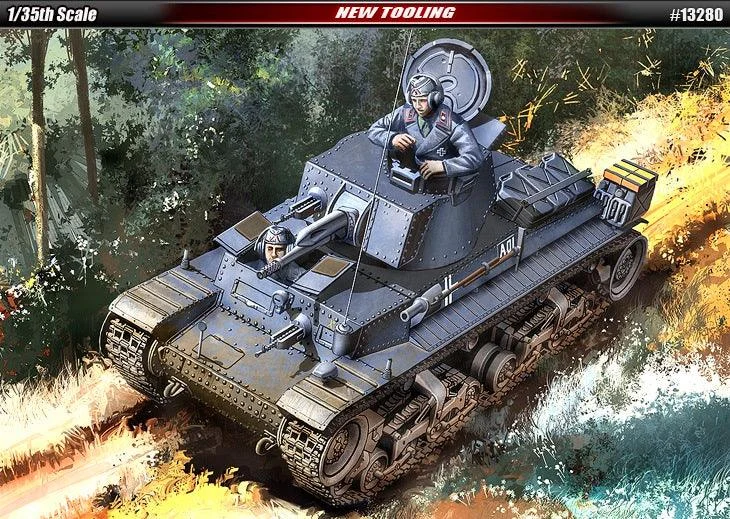 1/35 Academy German Light Tank Pz.Kpfw. 35(T) 13280 - Academy Models
