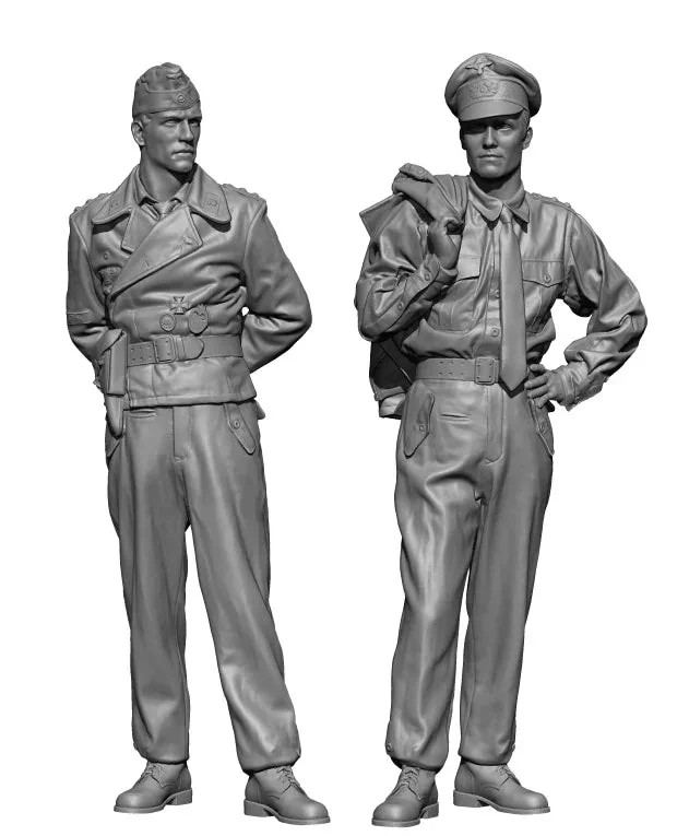 1/16 H3 Model WWII German Panzer Crew Set 3D Printed Figure 16068 - H3 Models