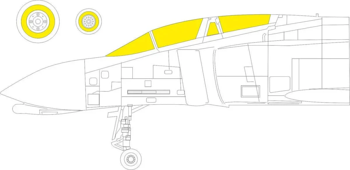 1/72 Eduard Paint Mask for FINE MOLDS F-4D CX621