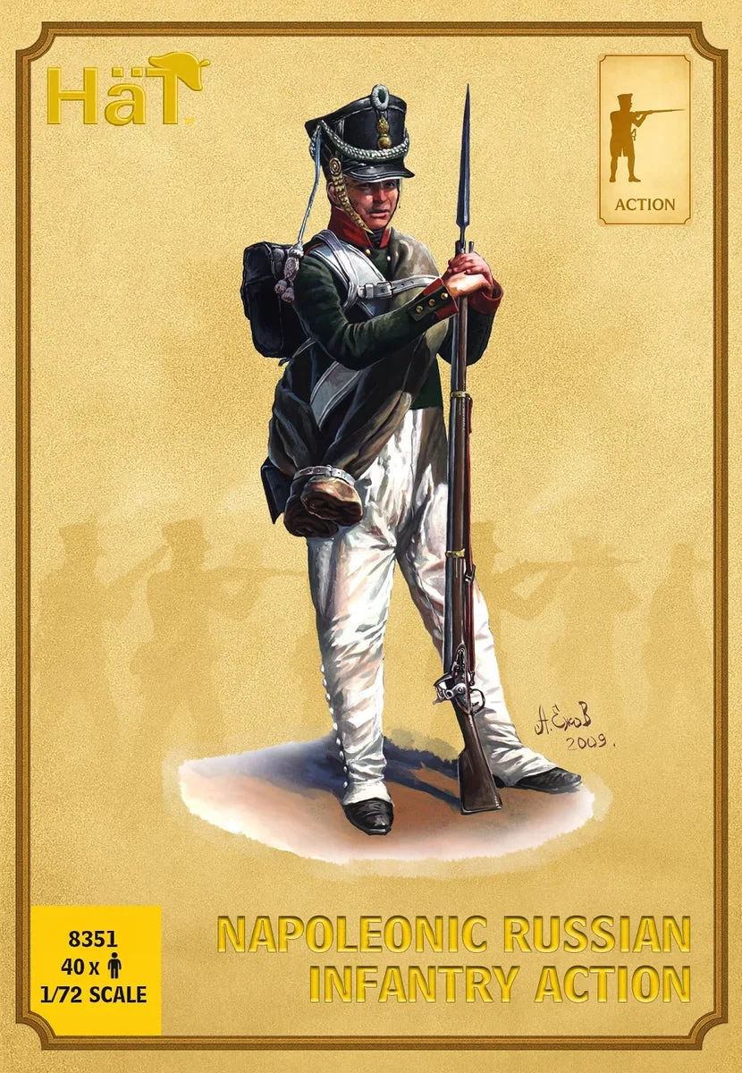 1/72 Hat Industries Napoleonic Russian Infantry Action 8351