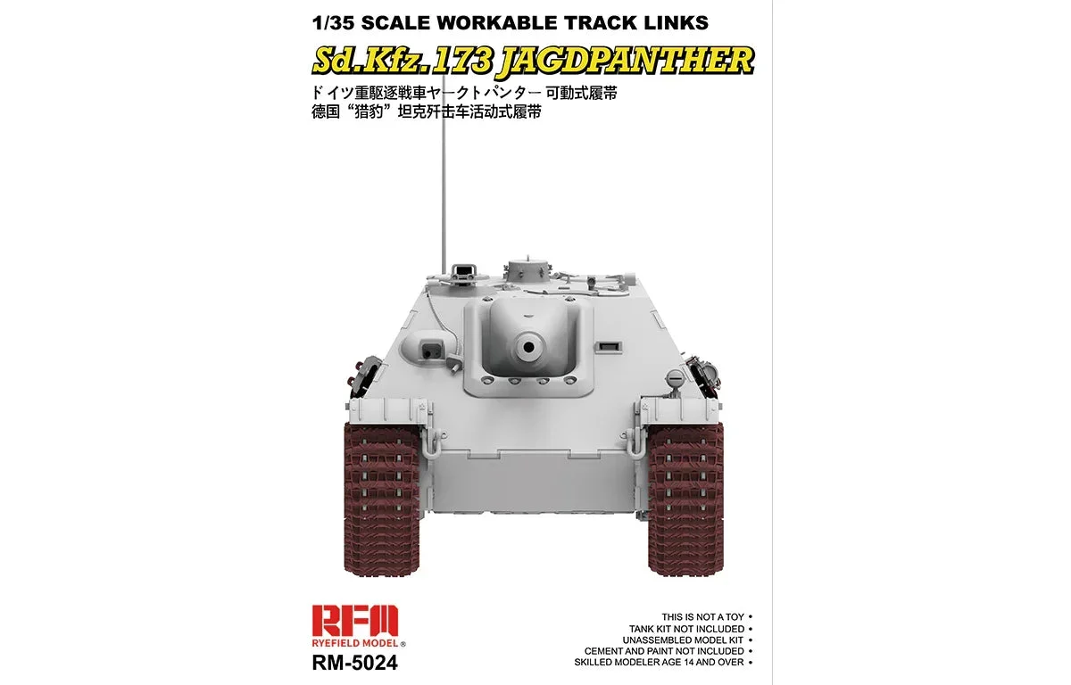 1/35 Ryefield Models Workable Track Links for Jagdpanther Ausf.G2 5024