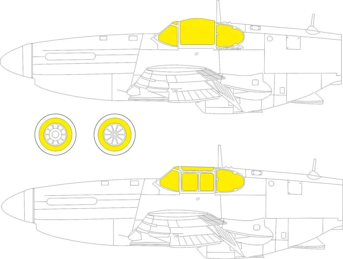 1/72 Eduard Paint Mask for ARMA HOBBY P-51B/C CX620