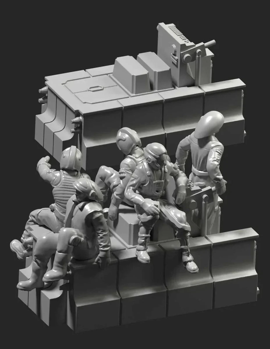 Green Strawberry Combo Pack Hangar Transporter with Crew FP07
