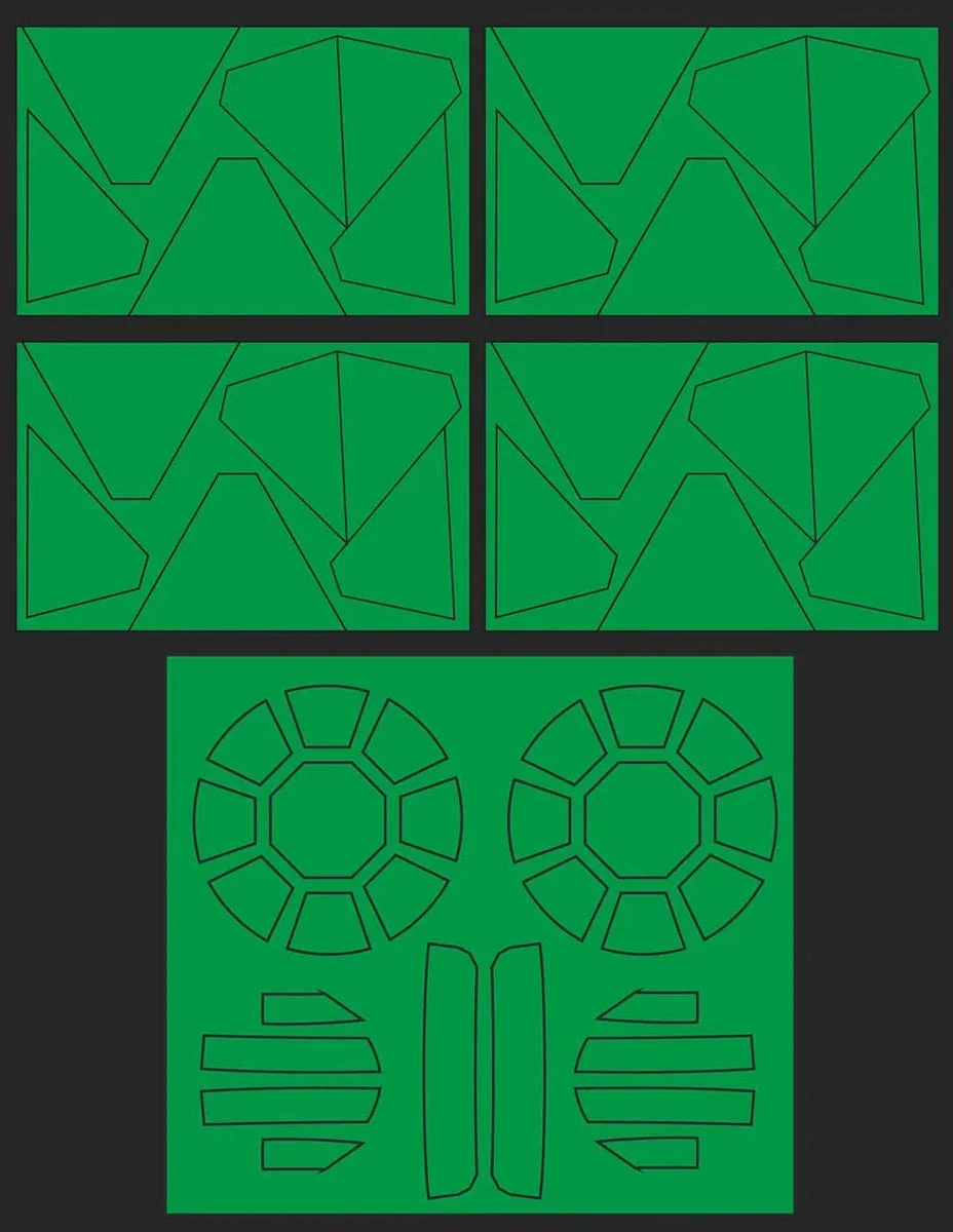 Green Strawberry Tie Fighter First Order SF Paint Mask AM005