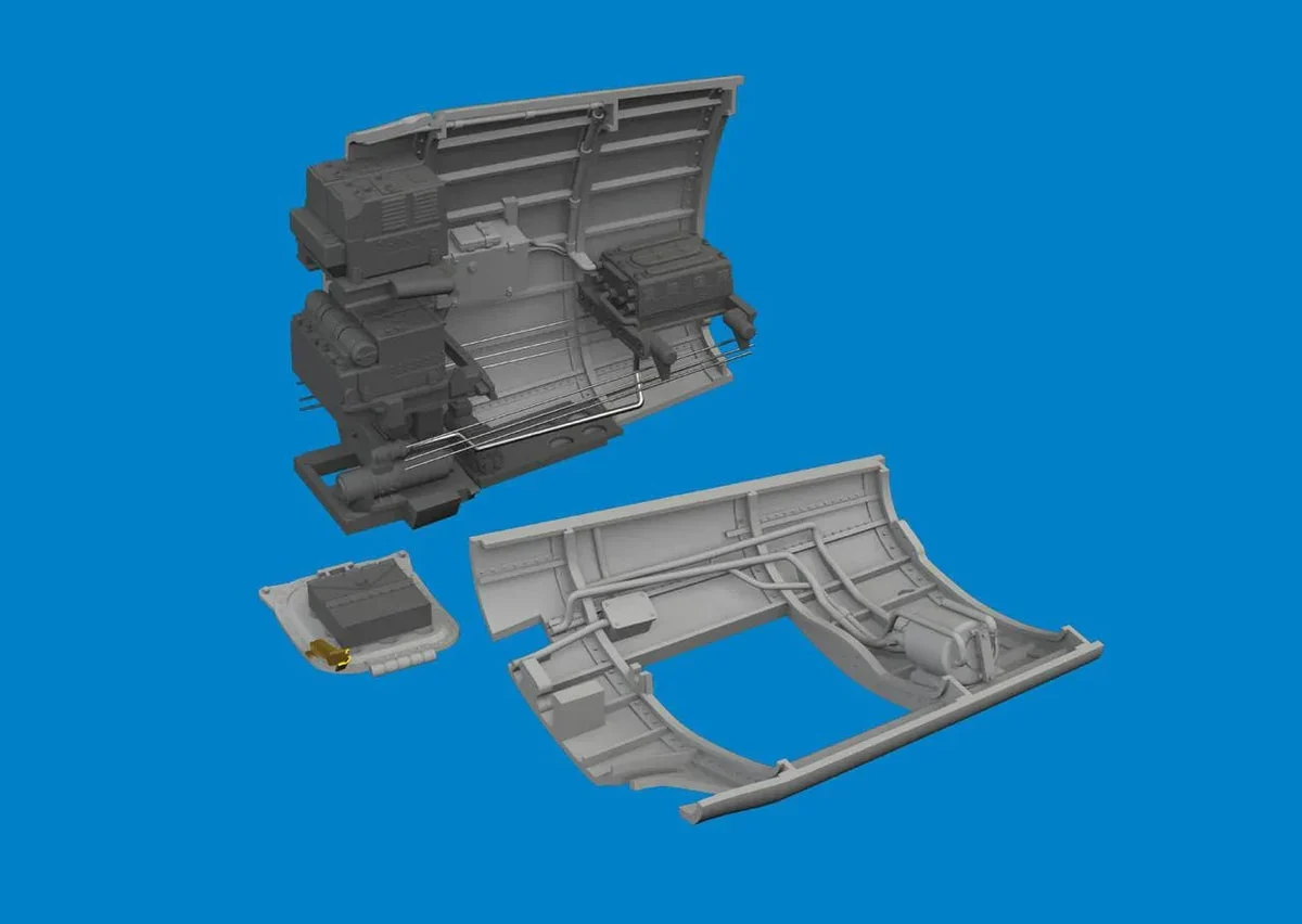 1/48 Eduard P-40N radio compartment PRINT 6481133