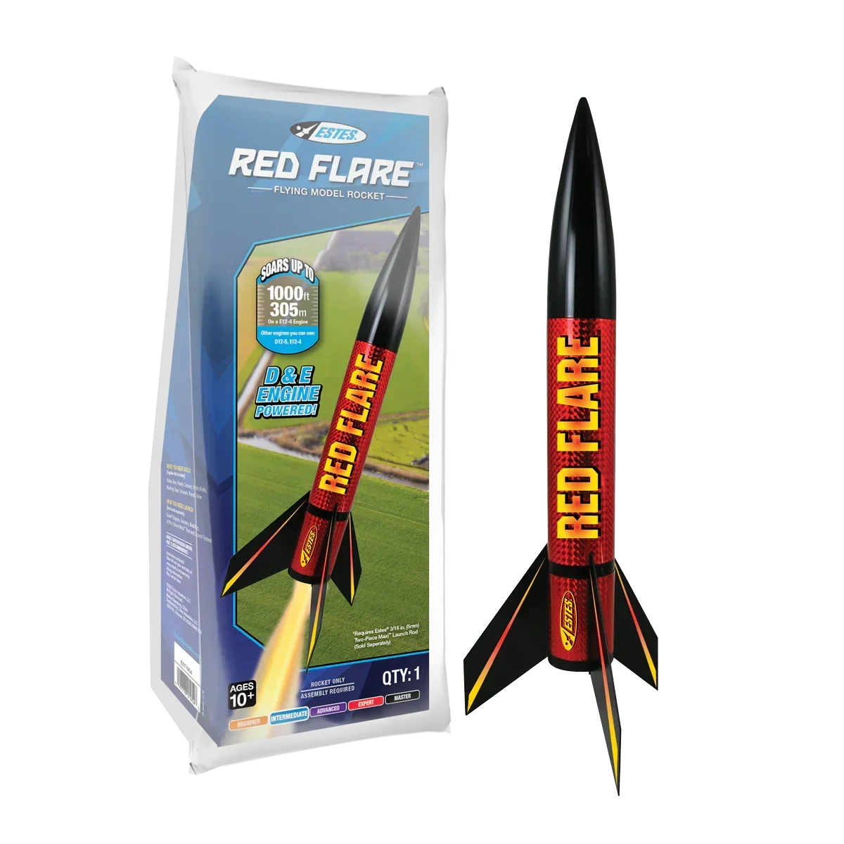 Estes Rockets Red Flare 001954