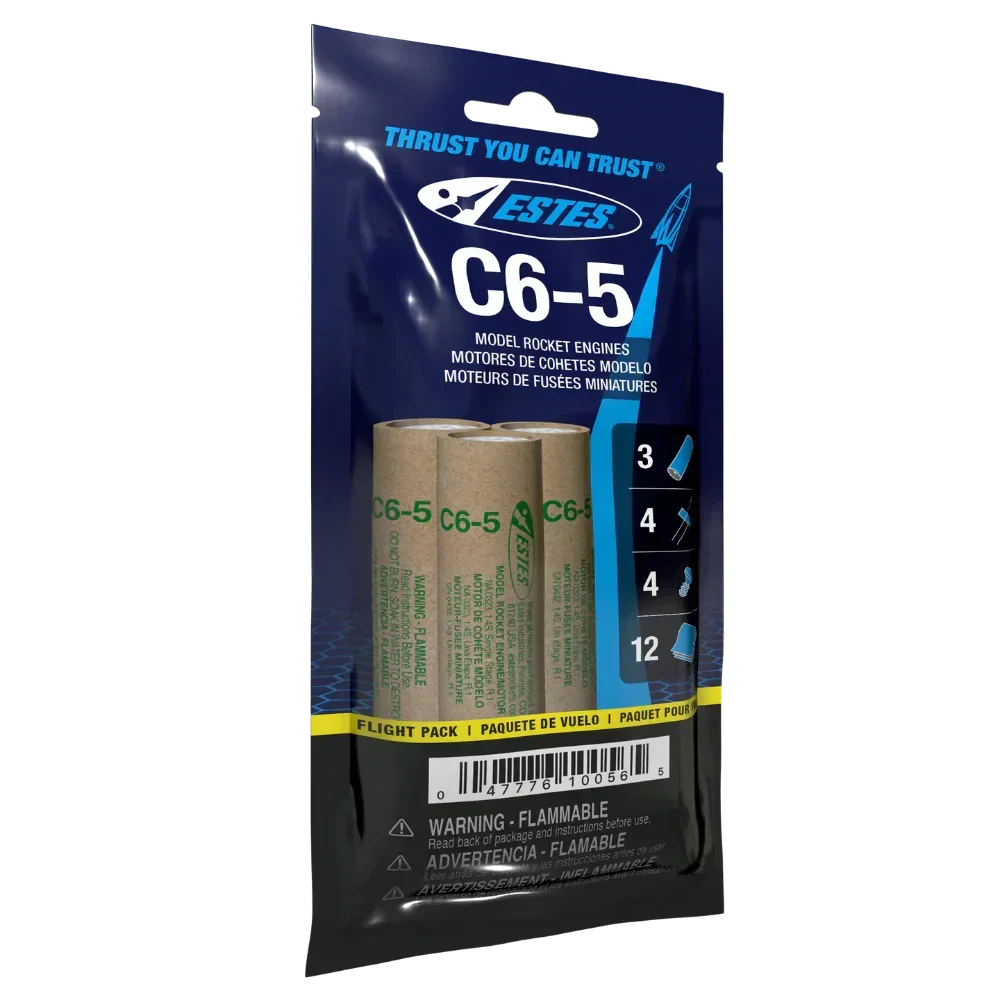 Estes Rocket C6-5 Engine Flight Pack 10056