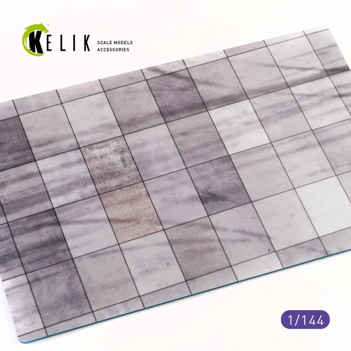 1/144 Kelik Civil Concrete Runway Base - Acrylic 3 mm (280 x 180 mm) (170 g) KS14401