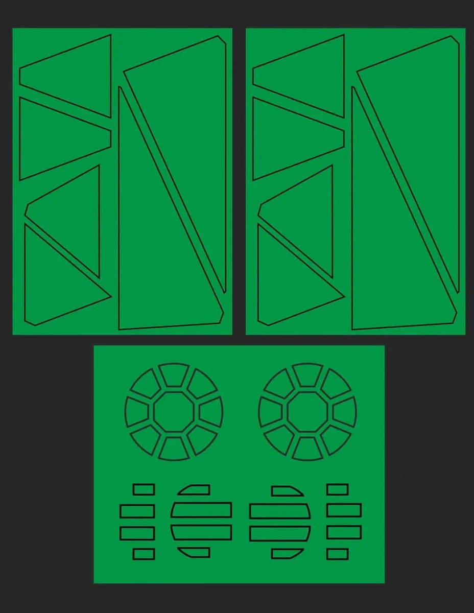 Green Strawberry Tie Striker Paint Mask AM012