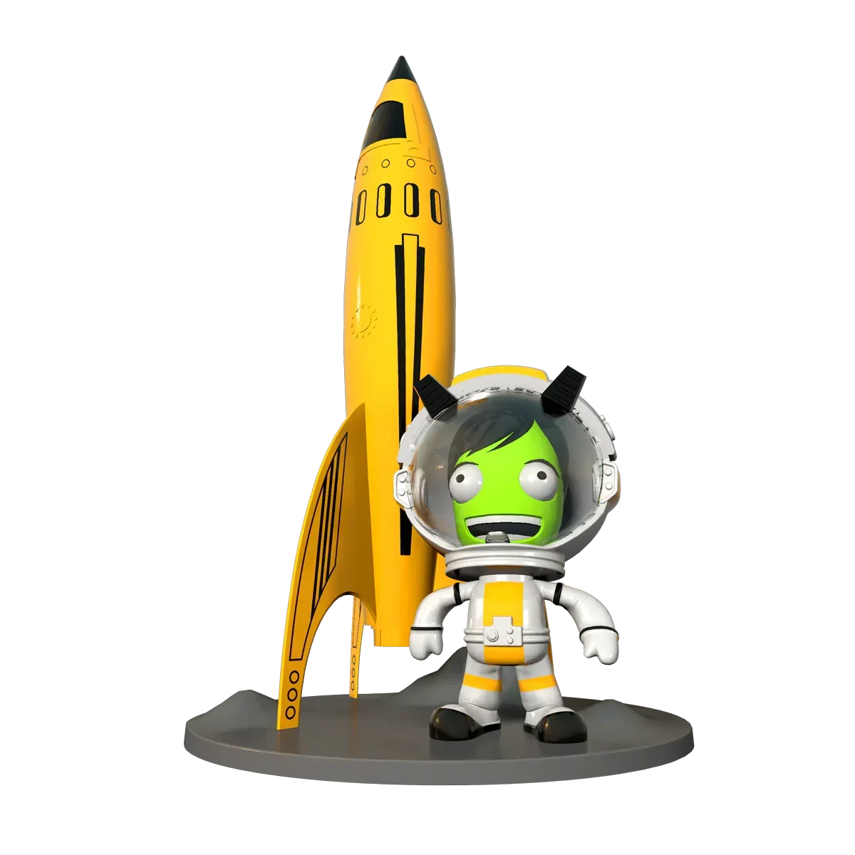 Estes Kerbal Val & Moondog Desktop Display 000500 - Estes Rockets