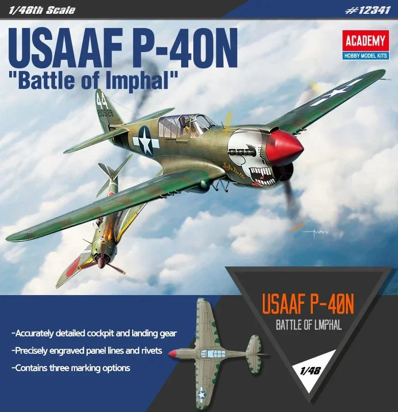 1/48 Academy USAAF P-40N "Battle of Imphal" 12341