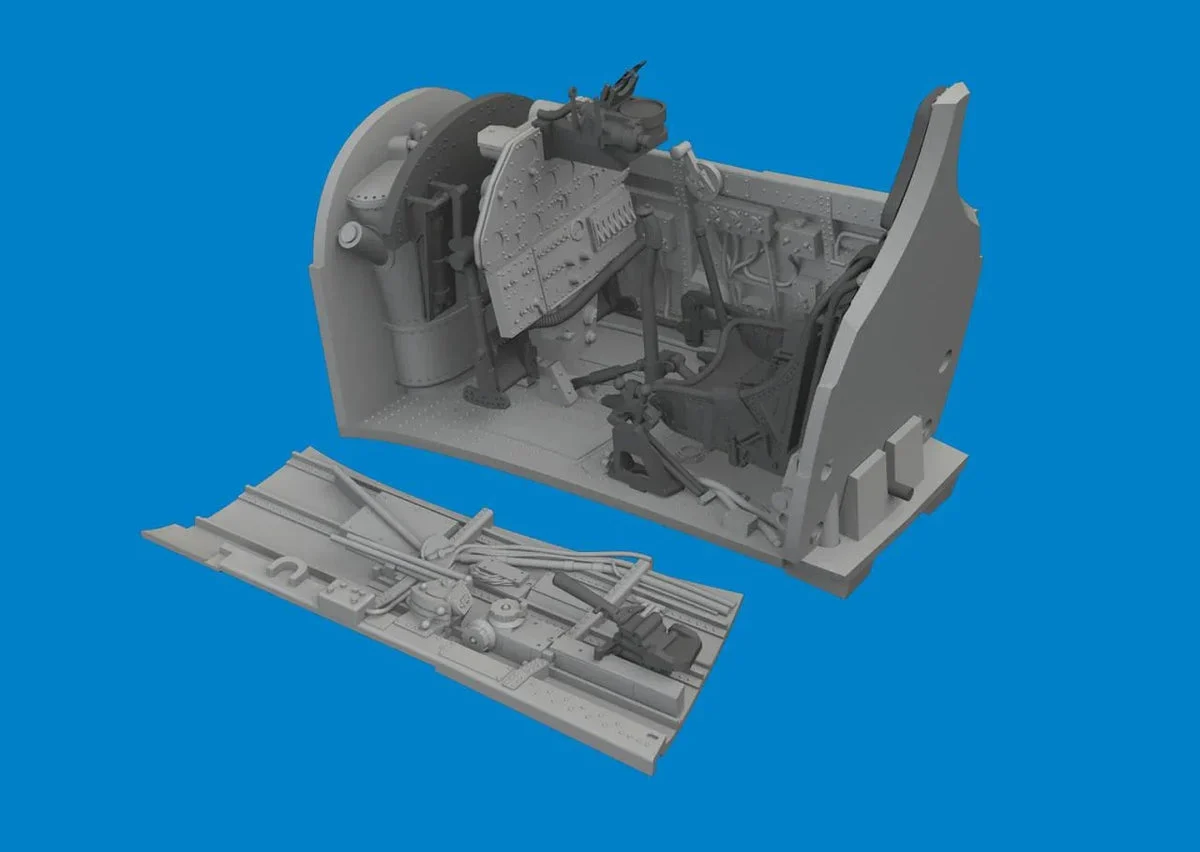 1/48 Eduard P-40E Cockpit Print Brassin 6481096