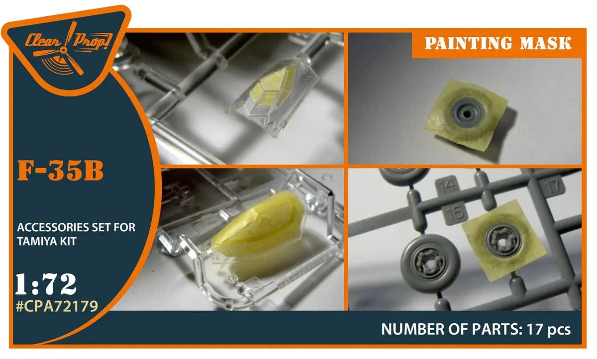1/72 Clear Prop F-35B Painting Mask (Tamiya) 72179