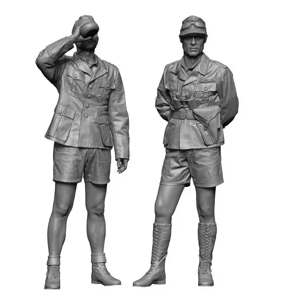 1/16 H3 Model WWII German Dak Officer Set 3D Printed Figure 16058 - H3 Models