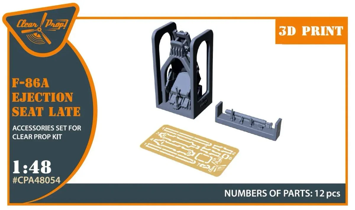 1/48 Clear Prop CPA48054 F-86A Ejection seat late (CP) 48054