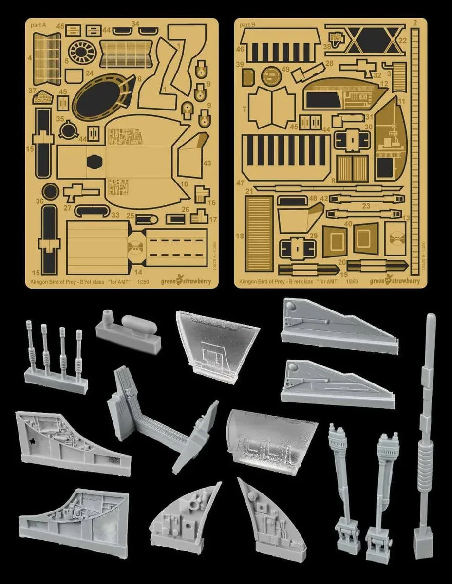 1/350 Green Strawberry Klingon Bird of Prey - B Rel Class Upgrade Set 10520