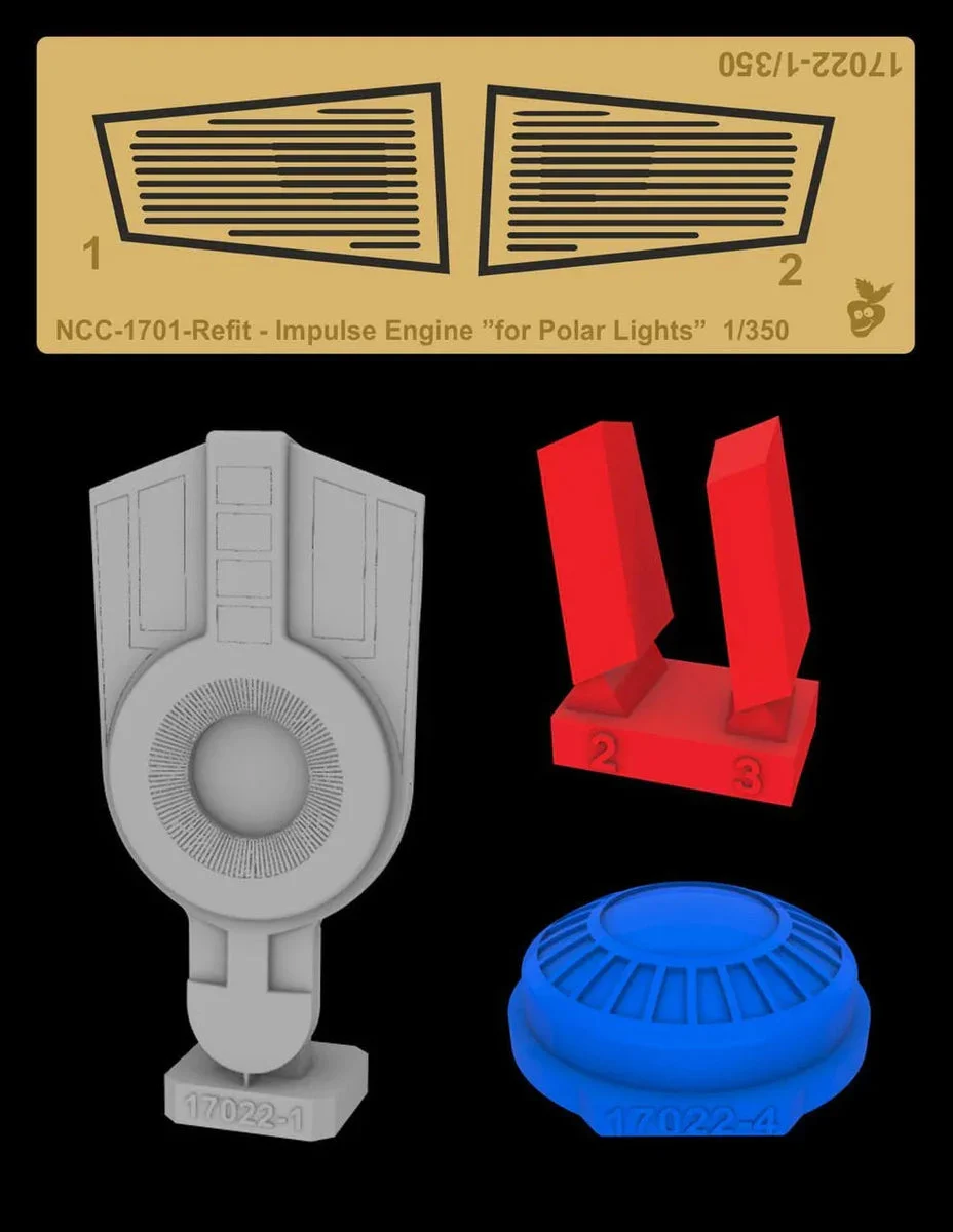 1/350 Green Strawberry Constitution Class (Refit) - Impulse Eng 17022