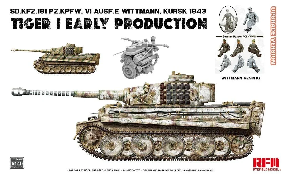 1/35 Ryefield Tiger I Early w/Wittmann 5140 - Ryefield Models