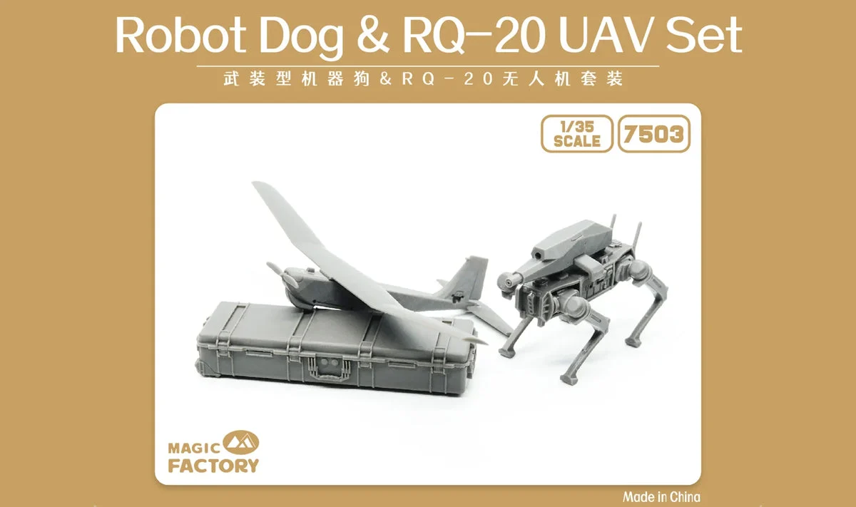 1/35 Magic Factory Robot Dog & RQ-20 UAV Set 7503