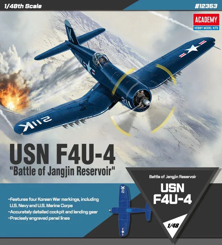 1/48 Academy Vought F4U-4 Corsair - Battle of Jangjin Reservoir 12353