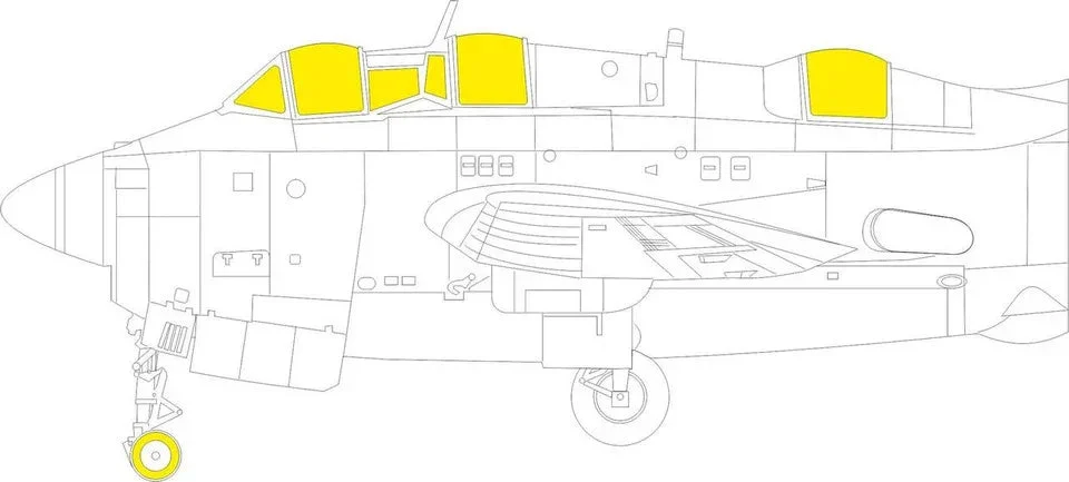 1/48 Eduard Paint Mask for AIRFIX Gannet AS.1/AS.4 TFace EX1017