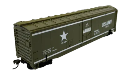 HO Rock Island US Army Exploding Car 32164 - Rock Island Hobby