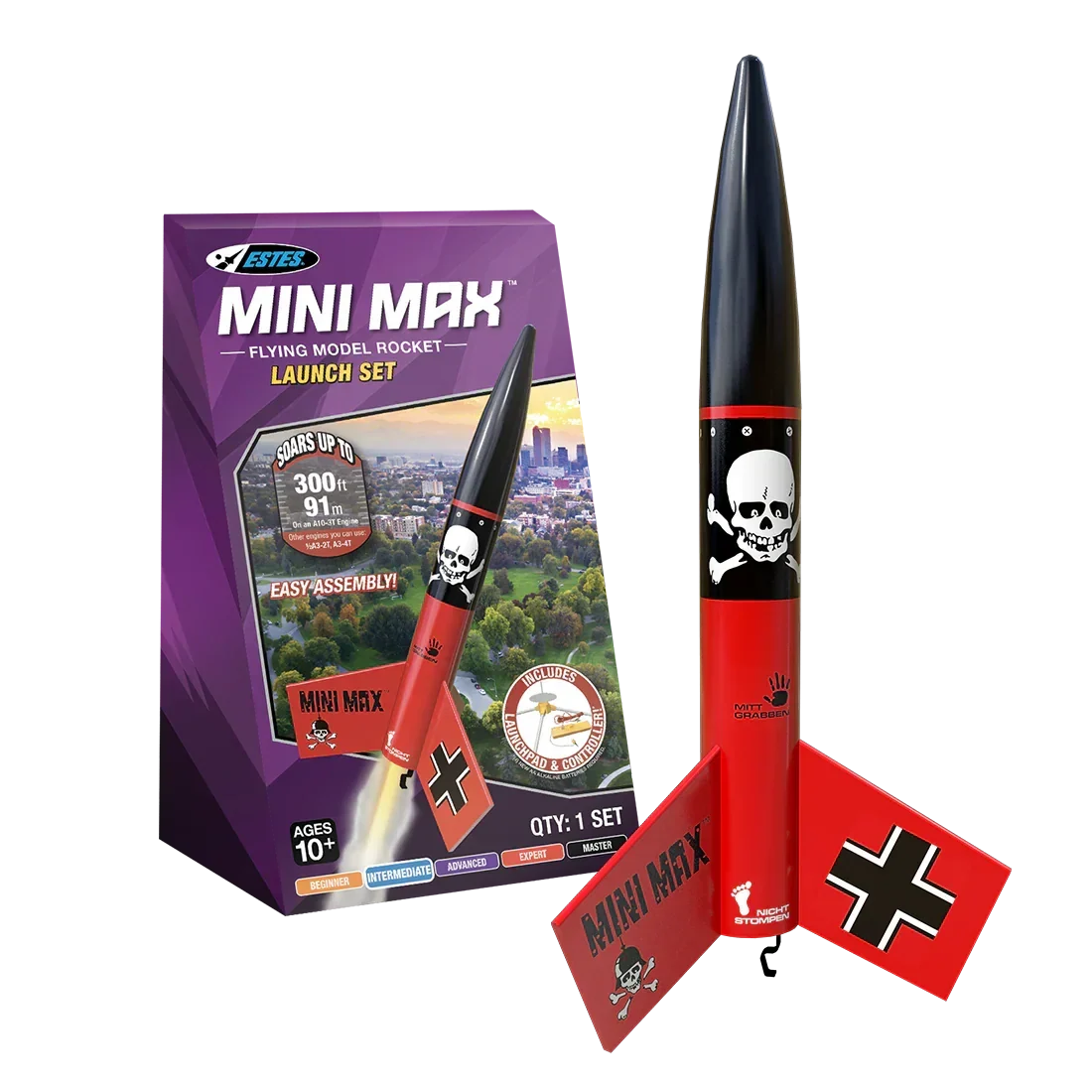 Estes Rockets Mini Der Red Max Launch Set 002445