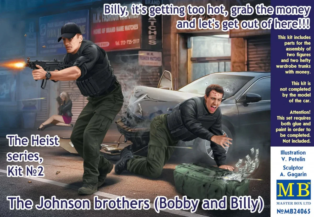 1/24 Master Box The Heist Series Kit #2: The Johnson Brothers (Bobby and Billy) 24065 - Master Box LTD