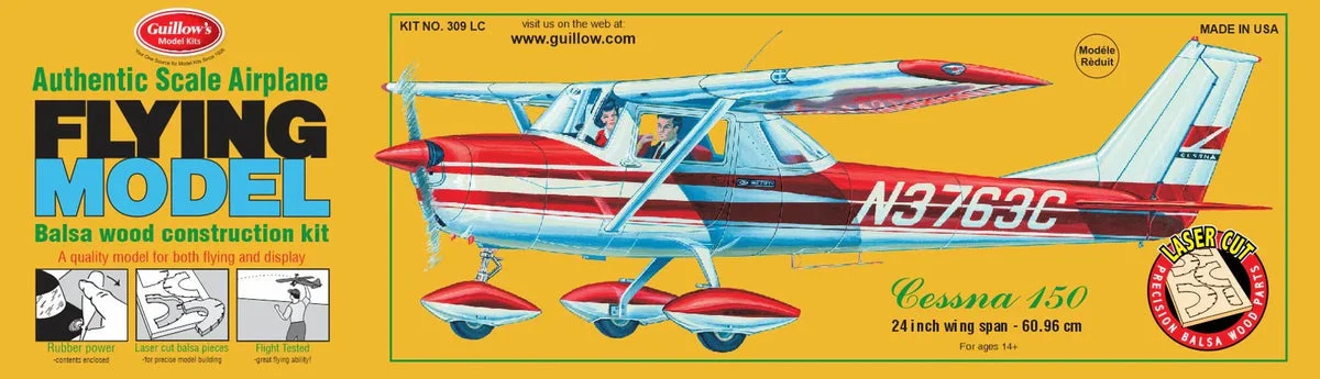 Guillows Kits Cessna 150 Laser Cut 309 - Guillows Kits & Gliders