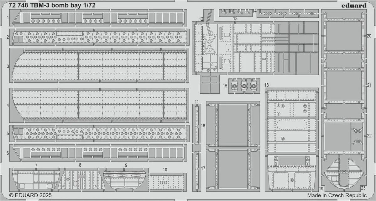 1/72 Eduard TBM-3 bomb bay Photo Etch 72748