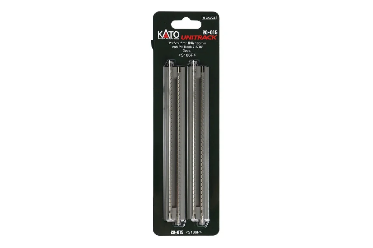 N Kato 186mm Ash Pit Track (2 ea) 20015