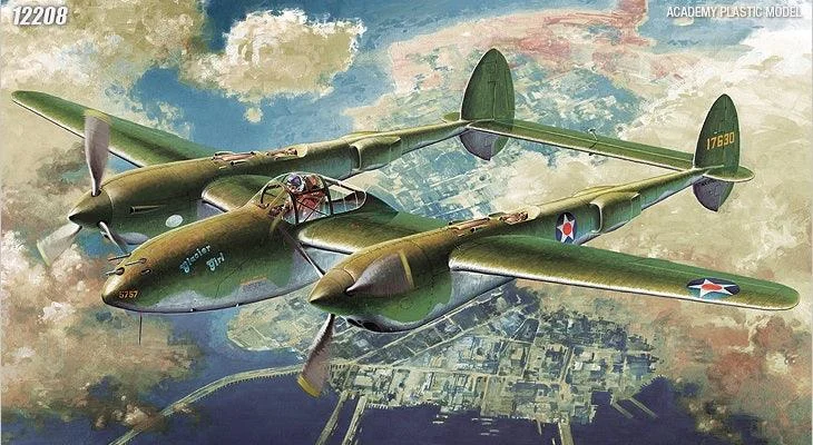 1/48 Academy P-38F Lightning "Glacier Girl" 12208