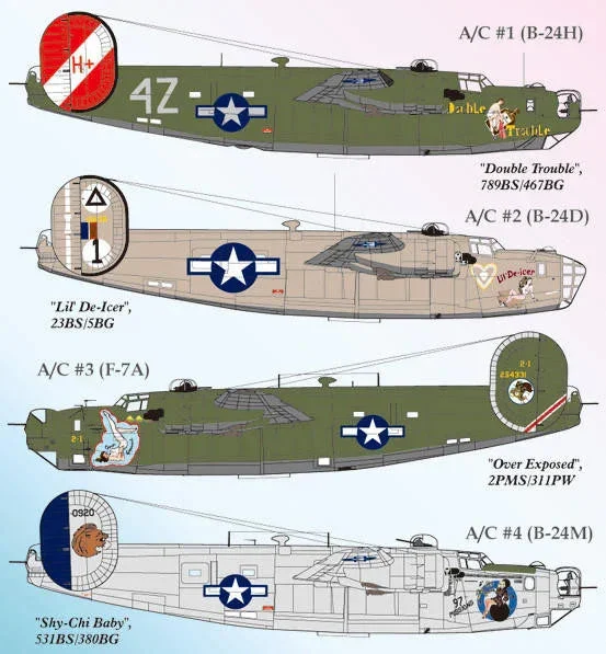 1/72 Lifelike Decals B-24 Liberator p-2 72-029