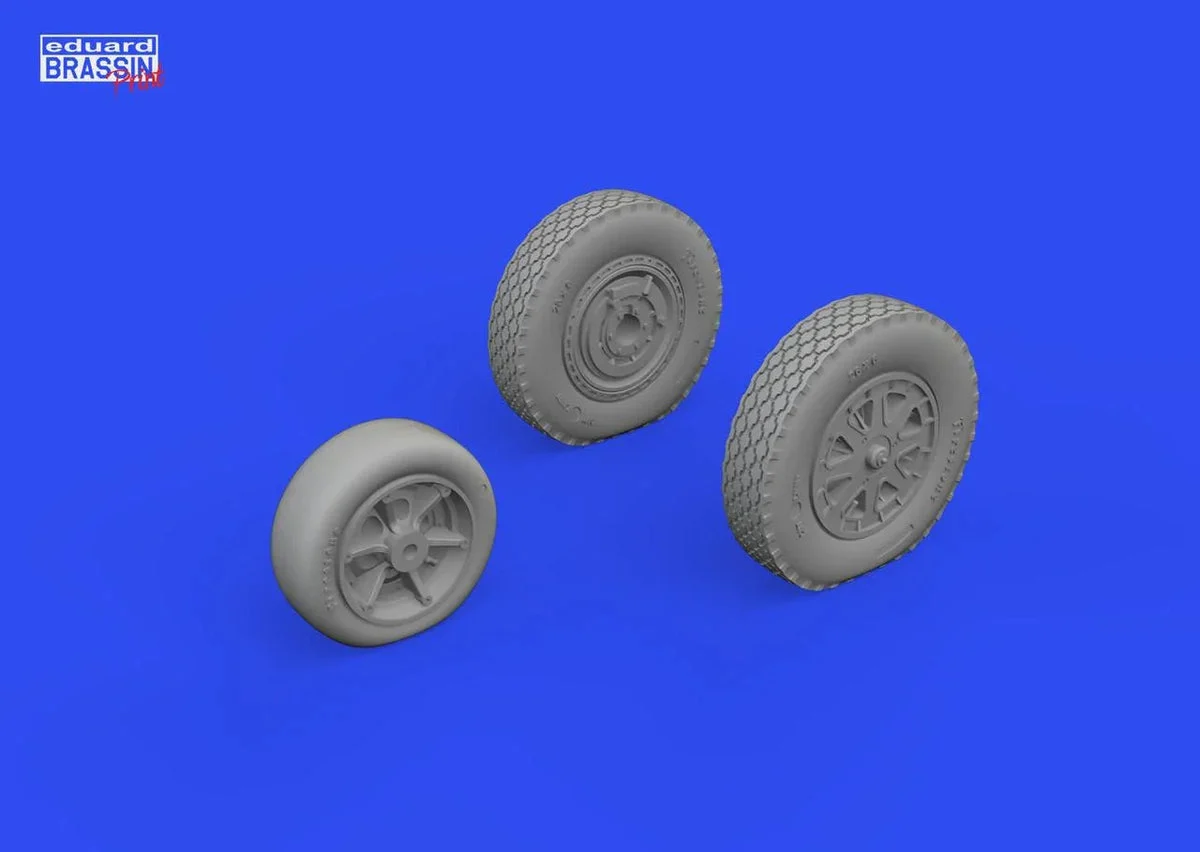 1/72 Eduard P-39Q wheels PRINT for ARMA HOBBY 672303