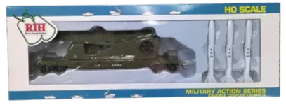 HO Rock Island US Army Missile Launcher w 3 Missiles 32180 - Rock Island Hobby