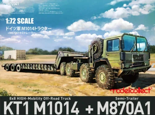 1/72 ModelCollect MAN KAT1 M1014 8x8 High-Mobility Off-Road Truck with M870A1 Semi-Trailer 72341