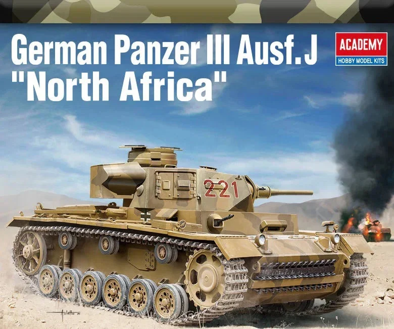 1/35 Academy German Panzer III Ausf. J "North Africa" 13531 - Academy Models