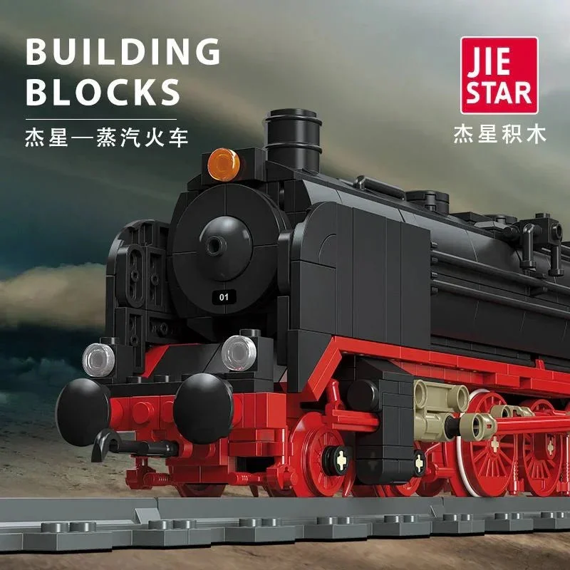 Jie-Star The BR01 Steam Locomotive Building Blocks 59004