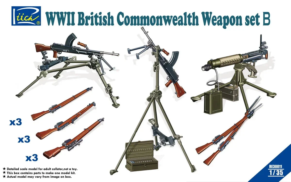 1/35 Riich WW2 British & Commonwealth Weapon Set B 30011 - Riich Models