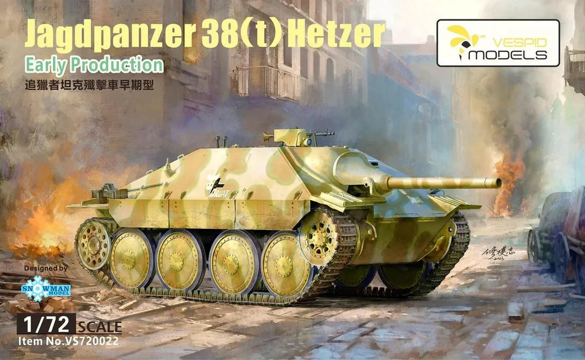 1/72 Vespid Jagdpanzer 38 ‘Hetzer‘ Early Production 720022 - Vespid Models