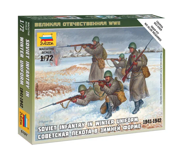 1/72 Zvezda Soviet Infantry (Winter Uniform) 6197