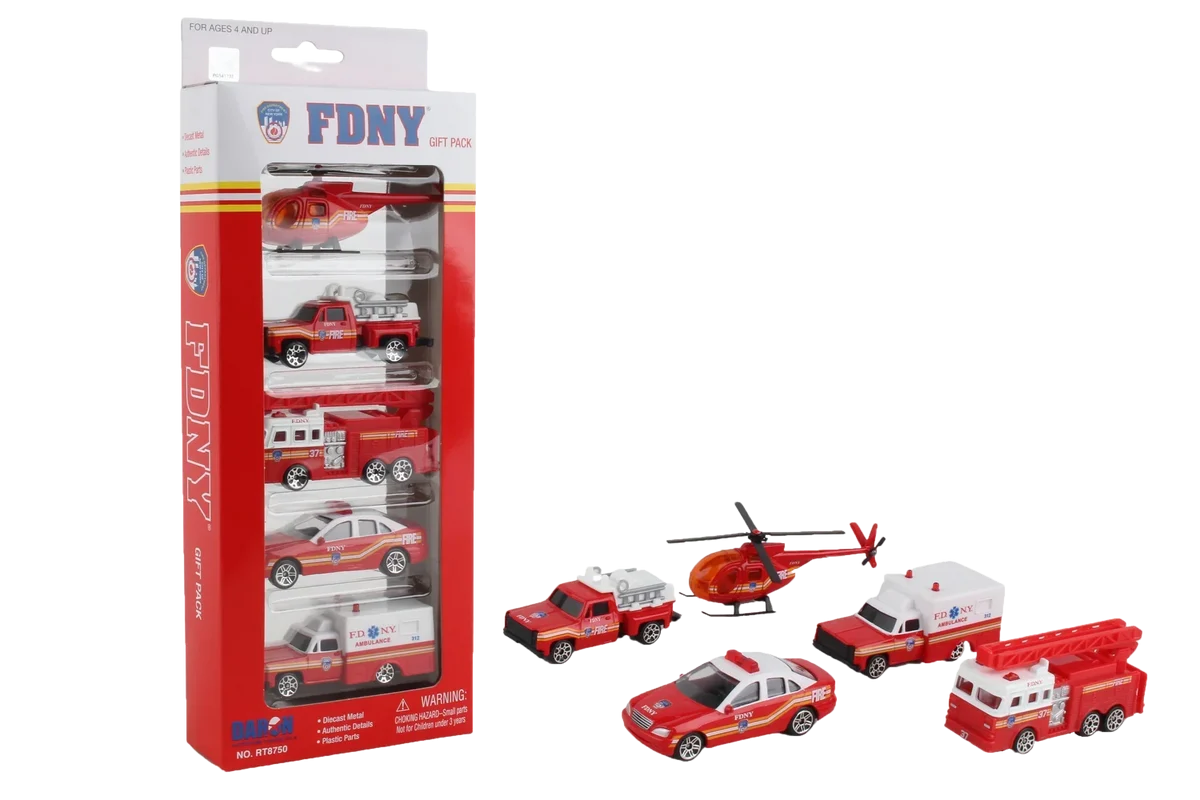 Daron FDNY 5 Piece Vehicle Gift Set - 8750